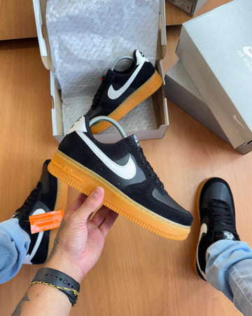 Nk Air Force F1 Couro Prime Preto
