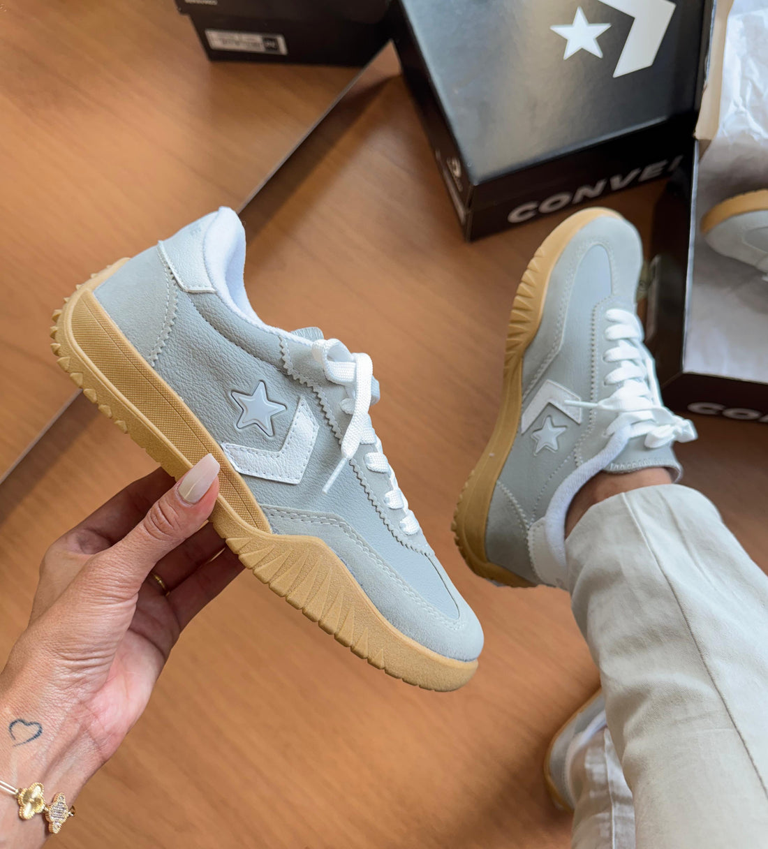 Converse Run Star Cinza