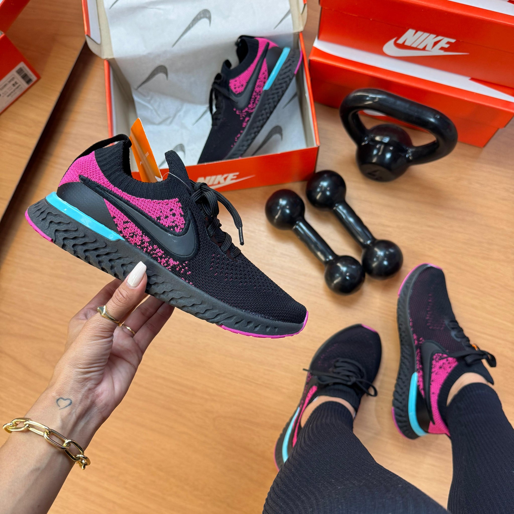 Nk Epic React Preto Pink