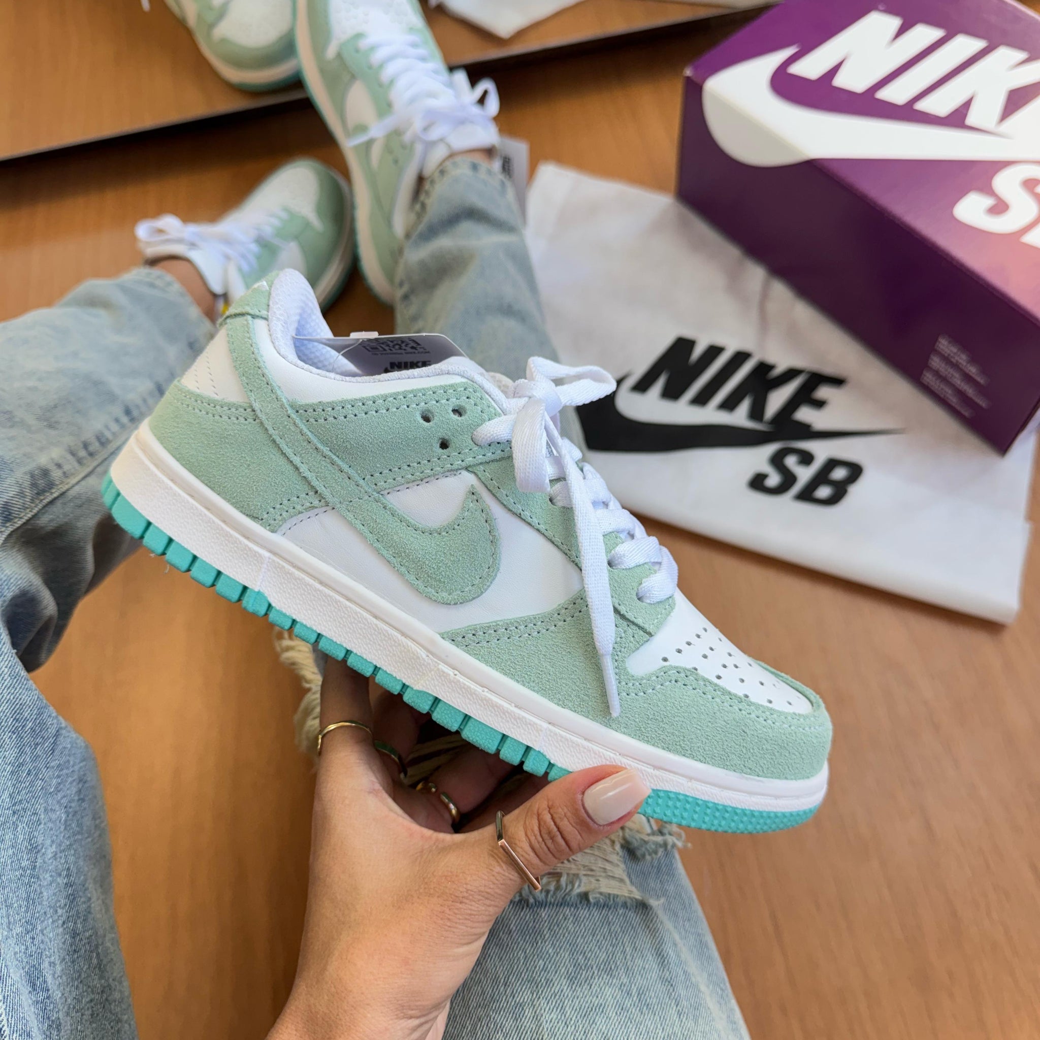 Nk Dunk low Pro Couro Verde