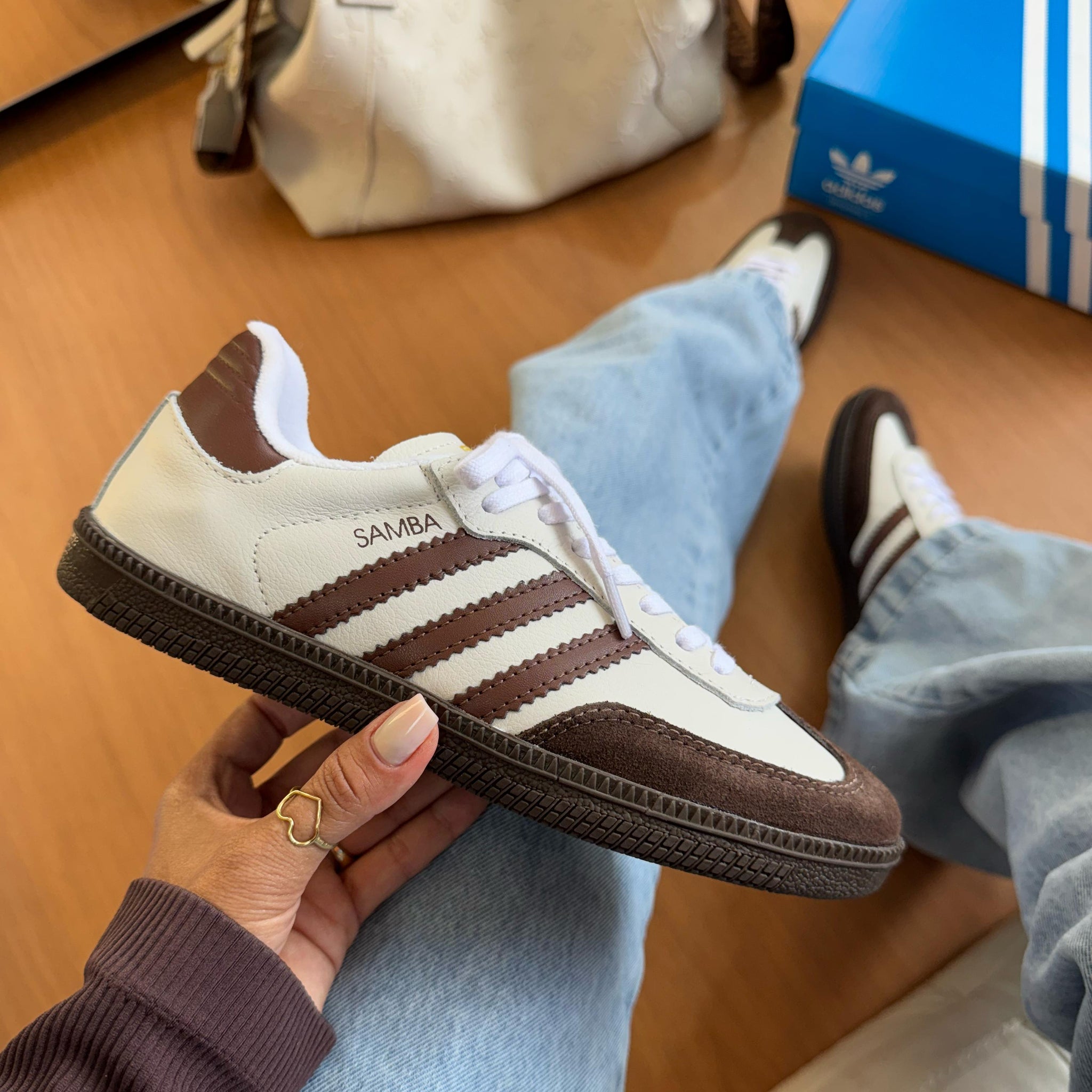 Ad Samba OG Branco/Coffe