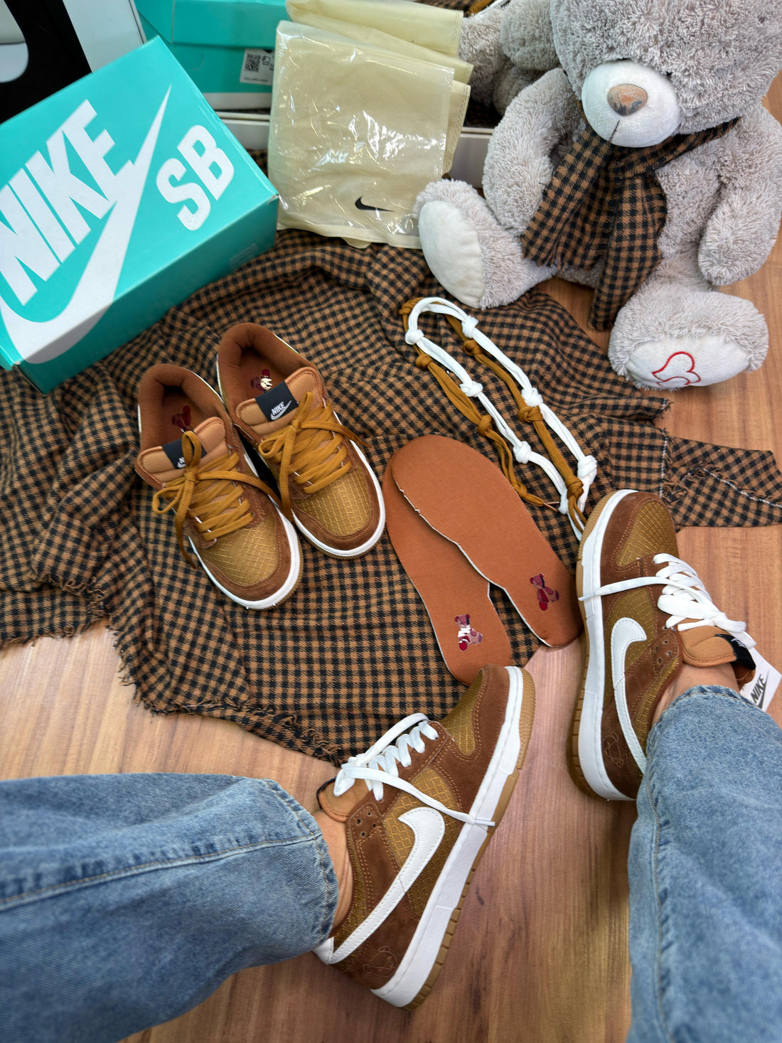 Nk Dunk Teddy Bear Caramelo