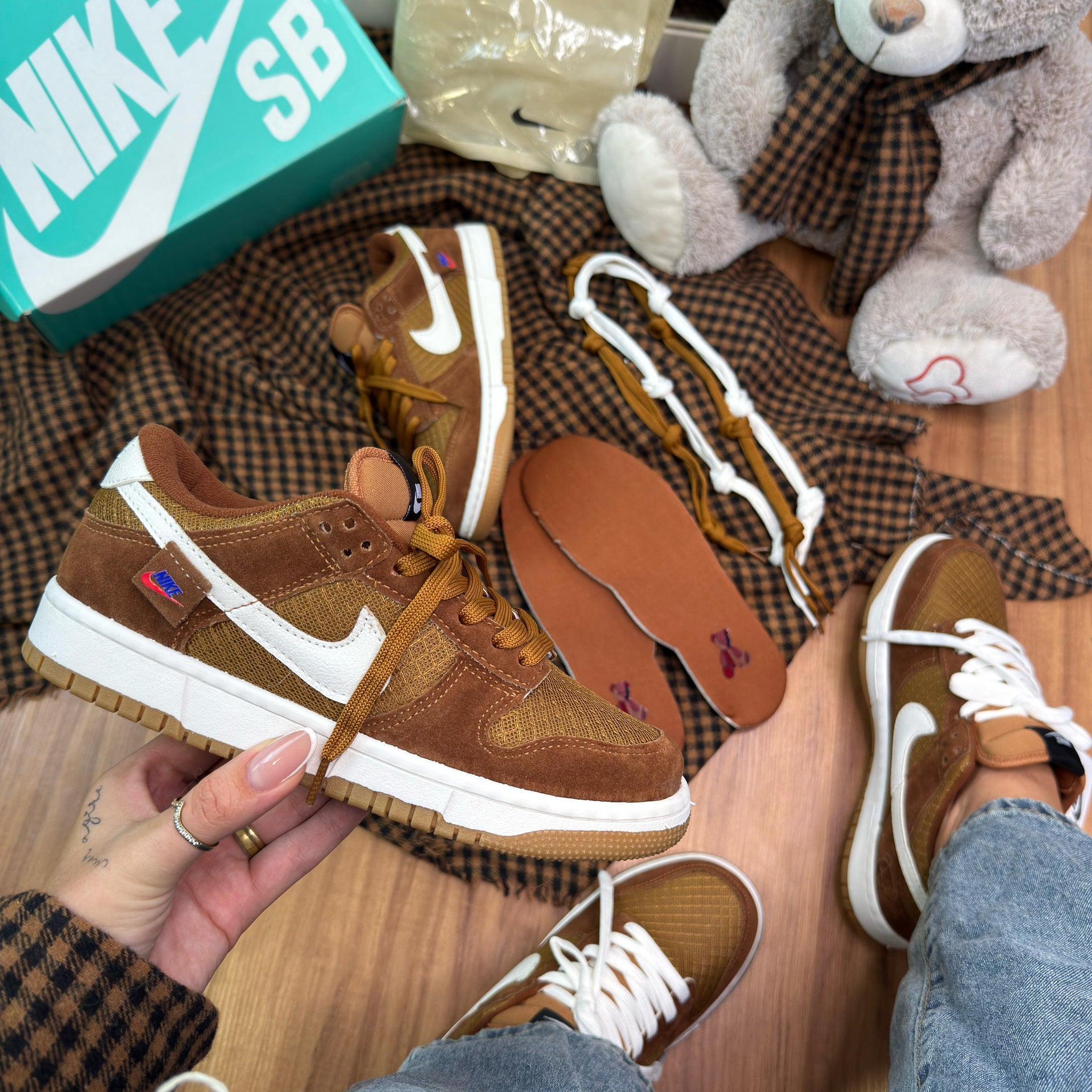 Nk Dunk Teddy Bear Caramelo