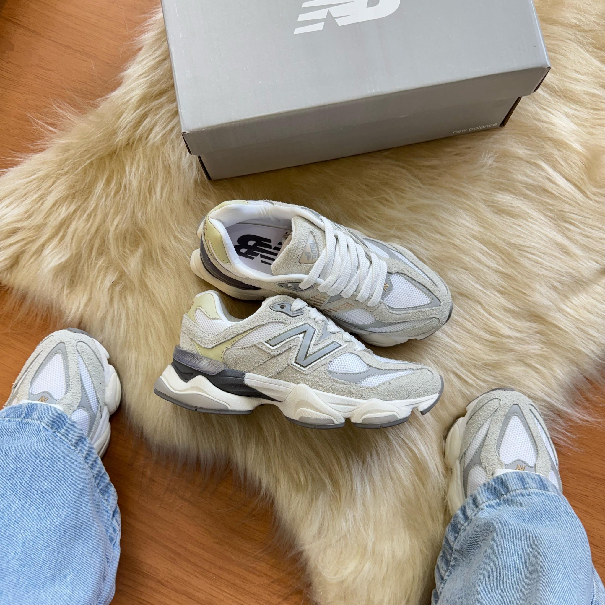 NB 9060 Prime Off/Cinza
