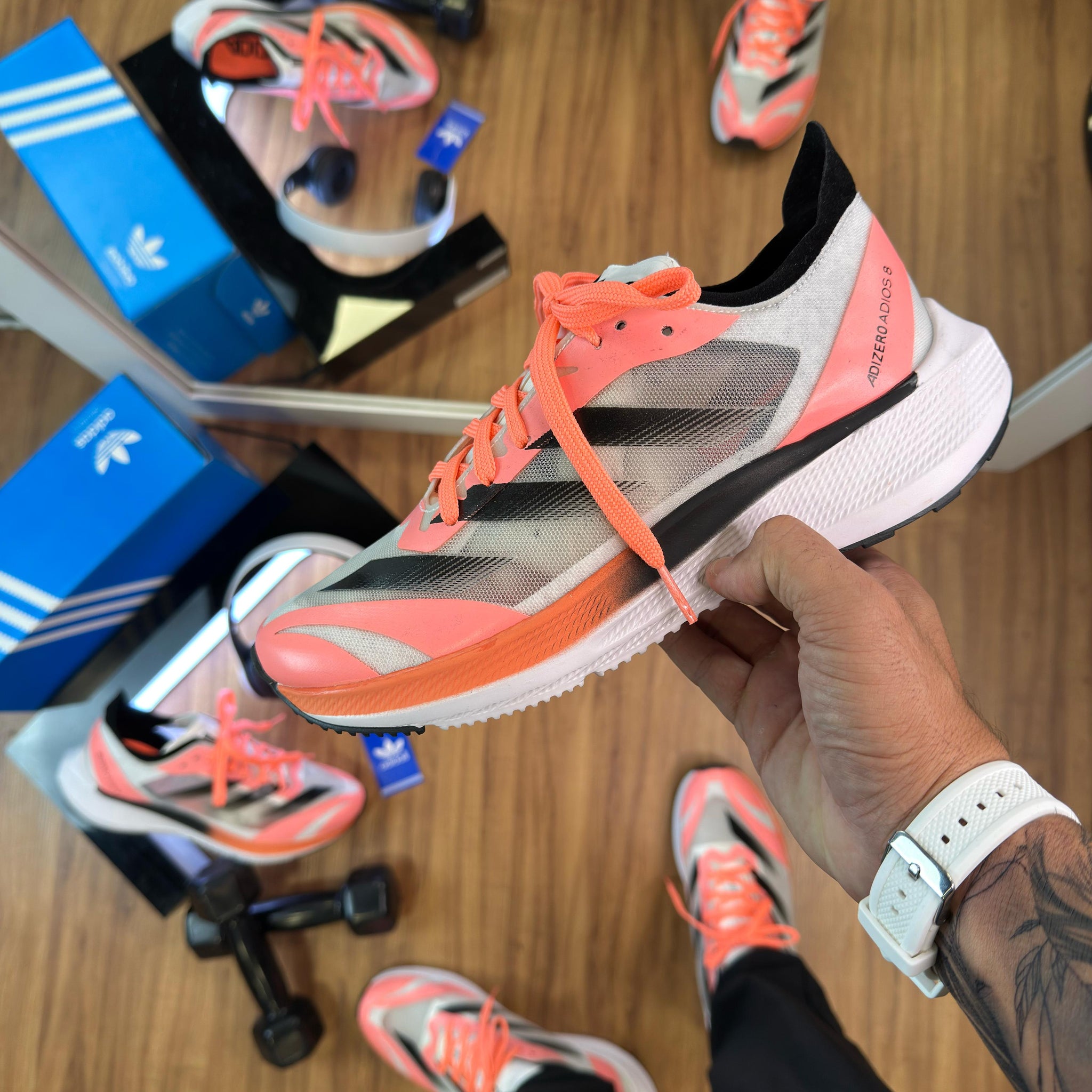 Ad Adizero 8 Laranja