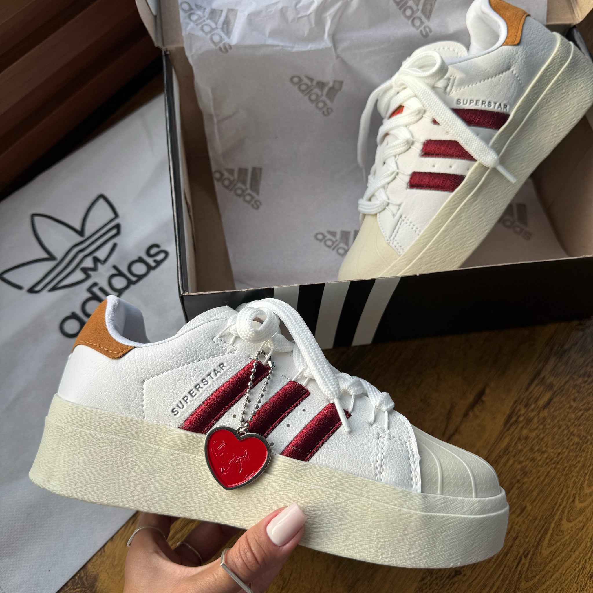 Ad Super Star Bonega Branco/Bordo