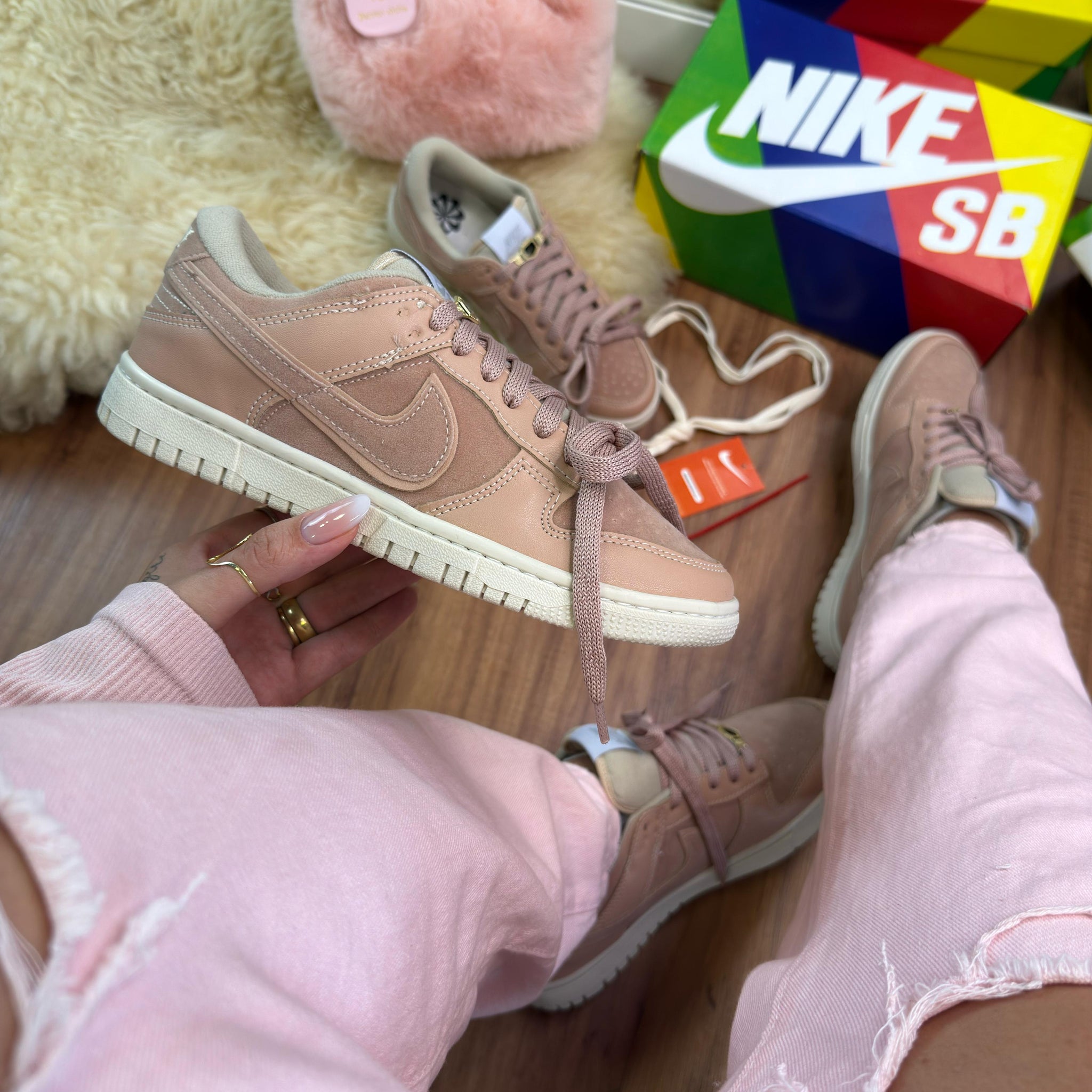 Nk Dunk Low Pro Rose