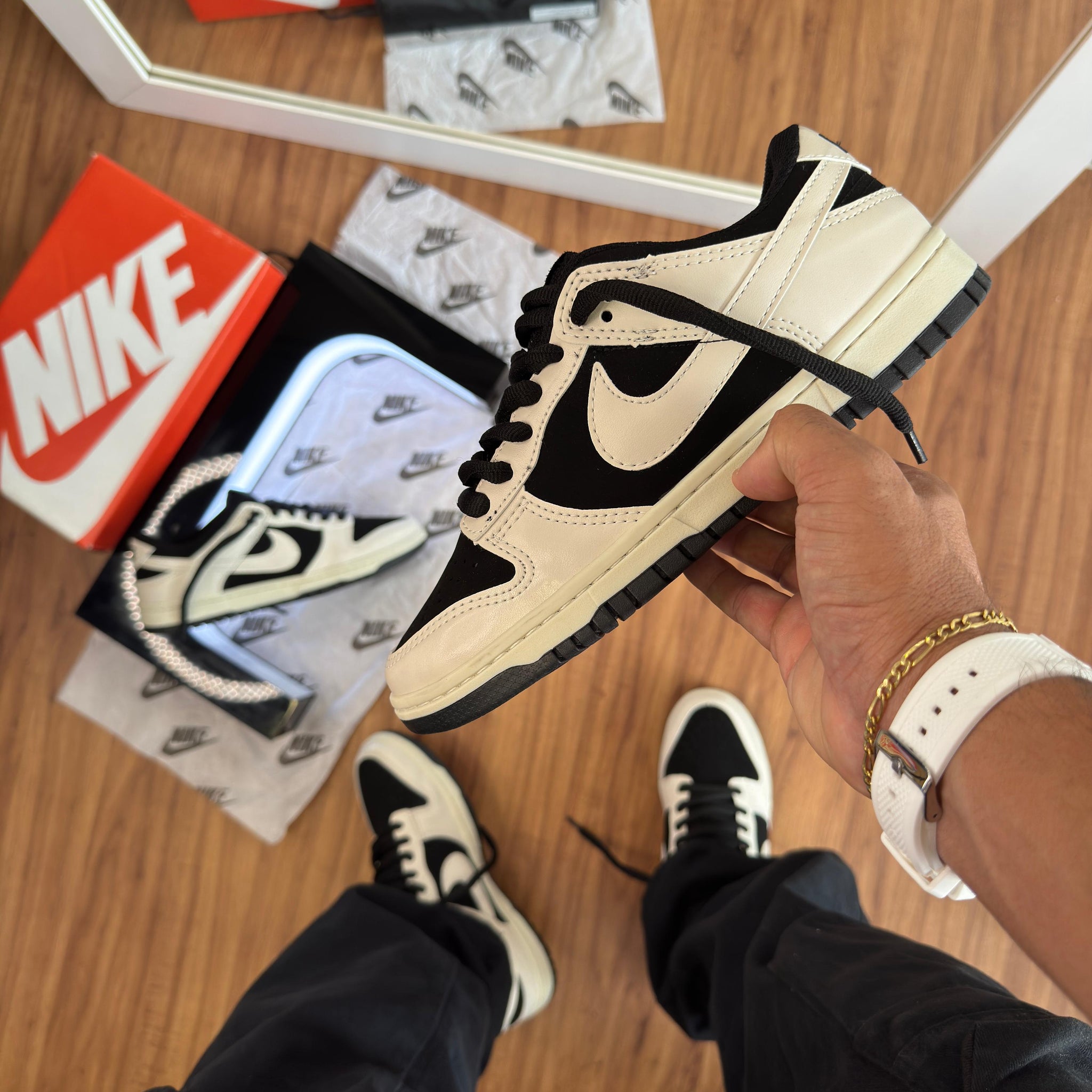 Nk Dunk Linha Prime Branco Preto